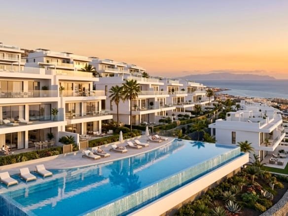 New development: Modern villa/apartment + pool + sea view