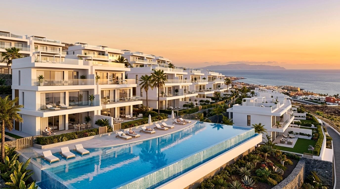 New development: Modern villa/apartment + pool + sea view