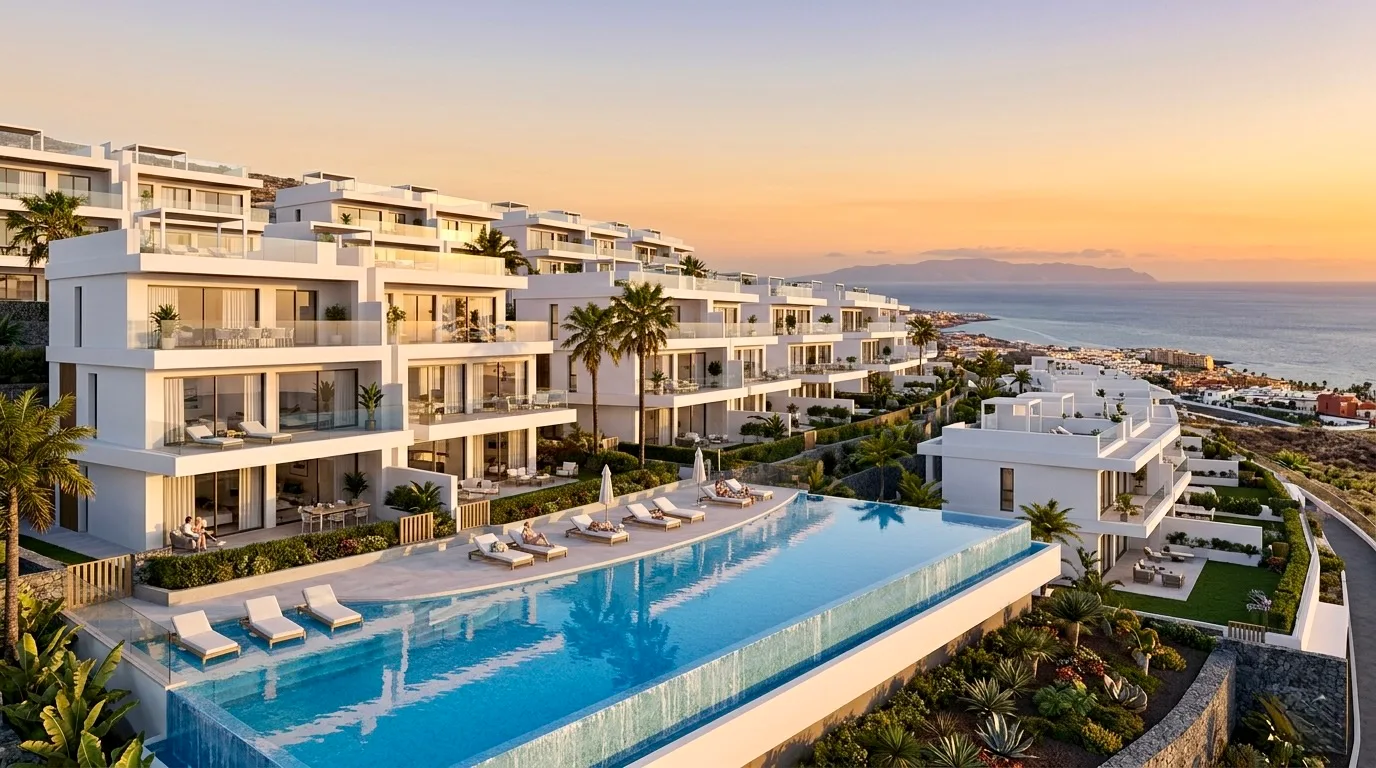 New development: Modern villa/apartment + pool + sea view