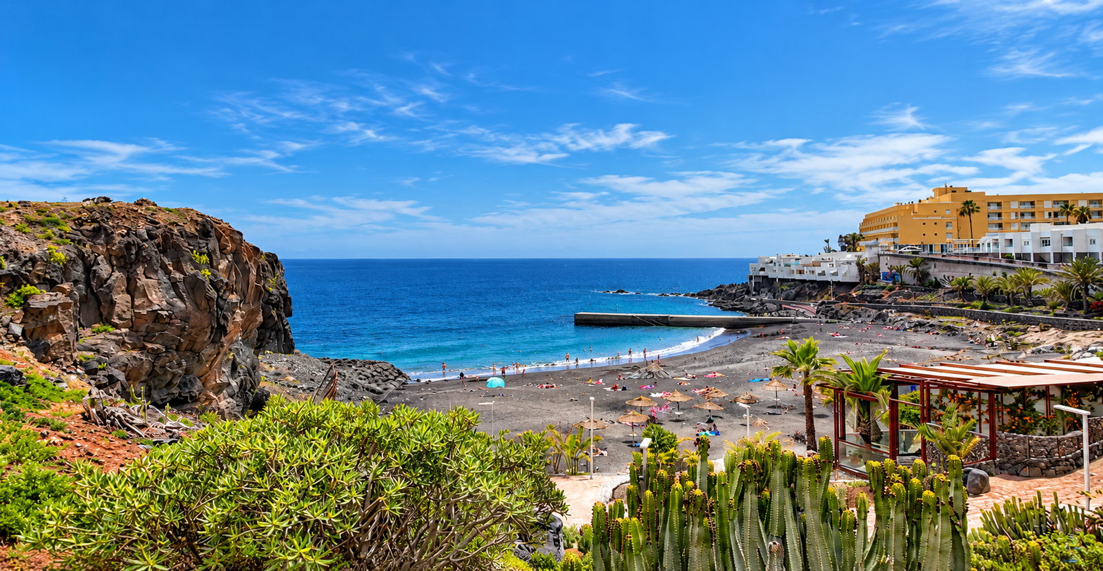 Rocky coastline and Atlantic Ocean at Callao Salvaje, Tenerife